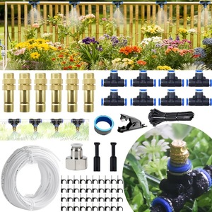 Kit d'arrosage automatique 5M avec raccords rapides en laiton, système d'irrigation de jardin à micro-pulvérisation, flexible et facile à installer - Product Image 1