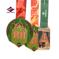 Medallas Personalizadas Longzhiyu 20Y, Medalla Deportiva de Aleación de Zinc en Blanco para Maratón, Baloncesto, Fútbol, con Cinta