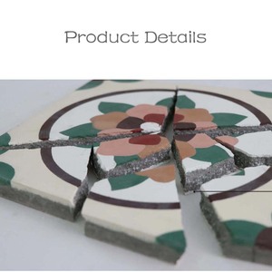 Carrelage en <span class=keywords><strong>ciment</strong></span> à motif géométrique diamanté 200x200mm vert antidérapant imperméable pour la décoration des sols et des murs de cafés, restaurants et hôtels - Product Image 4