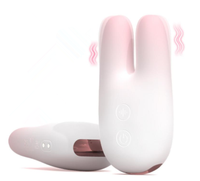 Diskreter Klitoris-Vibrator in Hasenform aus Flüssigsilikon, Nippel-Stimulator, Klitoris-Massagegerät, Sexspielzeug für Frauen zur Klitoralstimulation und Orgasmus