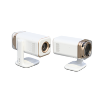 Écran LCD 150 pouces, 50 000 heures, 1080P HD, portable, type C, divertissement à domicile, 180 ° Projecteur avec support rabattable