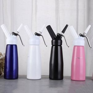 Highly Durable Aluminum <b>Whipped</b> <b>Cream</b> Dispenser Whip <b>Cream</b> Maker <b>Canister</b> with 3 Decorating Nozzles Cleaning Brush - Product Image 3