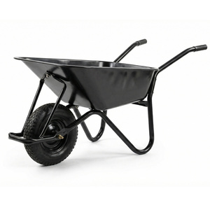 Brouette de chantier à roue pneumatique WB6404H, chariot à main à roue unique pour travaux de construction - Product Image 1