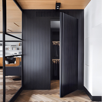 Porte invisible Chantadoor, fabrication directe d'usine, isolation acoustique, porte en bois moderne cachée pour chambre à coucher, hôtel, villa, école