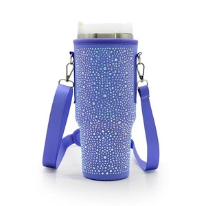 Nuovo portabottiglie strass forato <span class=keywords><strong>a</strong></span> caldo da 40 once portabicchieri per <span class=keywords><strong>auto</strong></span> in Neoprene montato per <span class=keywords><strong>auto</strong></span> e tiranno di ghiaccio - Product Image 2
