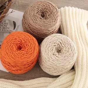 Filato di Cotone Multistrato di Peso Medio, Morbido per Lavorazione a Maglia e Uncinetto, per Sciarpe, Coperte, Amigurumi, Borse, Decorazioni per la <span class=keywords><strong>Casa</strong></span>, Filato a Strappo Centrale (Cake Yarn) - Product Image 6