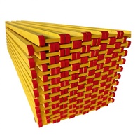 Viga de Madera H20 con Recubrimiento Amarillo para Sistemas de Encofrado de Hormigón Seguros, Duraderos y Eficientes