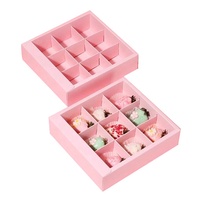 Vente en gros de 6 boîtes à macarons rose bonbon avec logo personnalisé, emballage de luxe pour chocolats, pâtisseries, bonbons, cadeaux