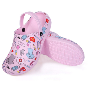 Scarpe Mediche con Stampa Infermiera, Ciabatte da Lavoro, Sandali <span class=keywords><strong>per</strong></span> Sala Operatoria, Scarpe da Infermieri in EVA <span class=keywords><strong>per</strong></span> Uomo e Donna, <span class=keywords><strong>per</strong></span> <span class=keywords><strong>Ospedale</strong></span> e Laboratorio - Product Image 1