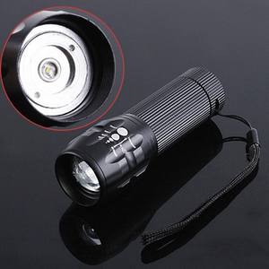 Lampe de poche LED en aluminium zoomable GreenLight avec batterie rechargeable AAA, étanche IP33, mise au point réglable et lumière noire - Product Image 6