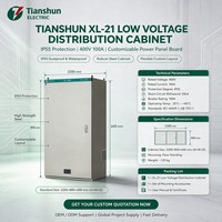 Armoire électrique antidéflagrante industrielle Tianshun XL-21 100A 400V 50Hz IP55 Norme GB/T7251.12-2013 Aluminium