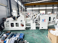Machines de fabrication de mouchoirs en papier gaufrés à pliage en V haute vitesse, pour le pliage et la découpe de mouchoirs faciaux