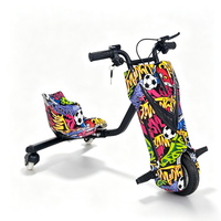 Nouveau Kart Électrique Intelligent 360° de 350W 36V 3.0AH pour Enfants, Freinage à Arrêt de Moteur, Charge Utile 60KG, avec Bluetooth, Idéal pour l'Extérieur