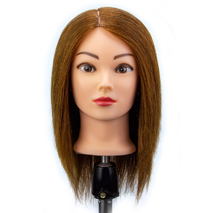 หัวหุ่นฝึกทำผมจากผมมนุษย์บราซิลสำหรับฝึกซ้อมจัดแต่งทรงผม - Product Image 1