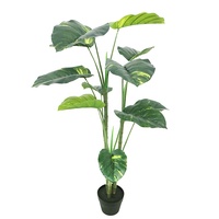 Arbre artificiel réaliste Pothos de 120 cm en pot, plante tropicale artificielle Pothos pour la décoration de la maison, du bureau, de l'hôtel, du restaurant et des espaces commerciaux