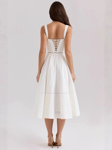 Cute and <strong>Seductive</strong> Square-Neck Bodycon <strong>Dress</strong> for Women, Fashionable Slim-Fit Long <strong>Evening</strong> <strong>Dress</strong>, Vacation Style - Product Image 5