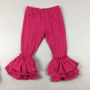 Qingli ODM Custom Soft Cotton Bells Baby Girls Breathable Casual Clothing Solid Ruffle <strong>Leggings</strong> Fall/<strong>Summer</strong> Wholesale Price - Product Image 2