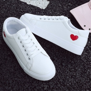 Zapatillas Deportivas para Mujer, Diseño de Corazón, Color Blanco, Estilo Casual, para Estudiantes, Nuevas para Todas las Temporadas - Product Image 2