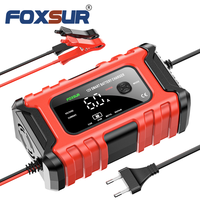 Chargeur de batterie portable FOXSUR FBC1206D, chargeur de veille pour batterie LiFePO4 12V 6A, pour voiture, vélo électrique, bateau