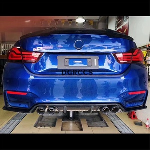 For M3 M4 F80 F82 2014-2018 3D Style Carbon Fiber Rear Lip Diffuser <b>Kit</b> with Vacuum Technology and Easy Installation - Product Image 6