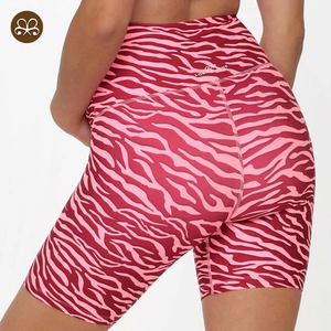 Abbigliamento da allenamento per maternità personalizzato <span class=keywords><strong>pantaloncini</strong></span> da bici per maternità in gravidanza a vita alta a copertura totale - Product Image 2