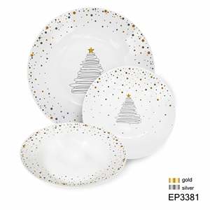 Service <span class=keywords><strong>de</strong></span> table en porcelaine personnalisé sur le thème <span class=keywords><strong>de</strong></span> Noël, cadeau <span class=keywords><strong>de</strong></span> Noël avec tasse, <span class=keywords><strong>ensemble</strong></span> <span class=keywords><strong>de</strong></span> <span class=keywords><strong>vaisselle</strong></span> en céramique - Product Image 5