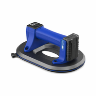 Ventouse de levage à aspiration alimentée par batterie avec écran numérique et plateau de 245 mm x 165 mm pour verre, miroirs et carreaux