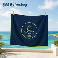 Serviette de sport en microfibre imprimée, séchage rapide, absorbante, pour la gym, le yoga, la course, le fitness, les voyages, légère, anti-transpiration