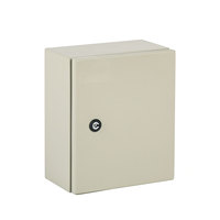 Boîtier de commande certifié IP65/66 en acier laminé à froid 30*25*15cm, boîte de distribution métallique pour utilisation extérieure étanche