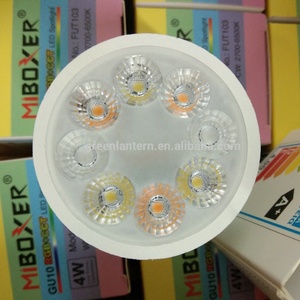 AC85-265V 4W GU10 RGB + CCT LED dimmerabile lampadina del riflettore FUT103 2.4G telecomando senza fili FUT092