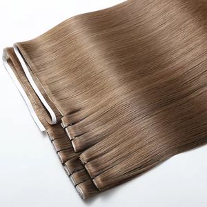 Extensions di <span class=keywords><strong>Capelli</strong></span> <span class=keywords><strong>Veri</strong></span> Umani all'Ingrosso dalla Fabbrica, Weft Invisibile con Nastro Adesivo in PU, Tape Lungo di <span class=keywords><strong>Capelli</strong></span> Remy Grezzi Naturali Vietnamiti - Product Image 3