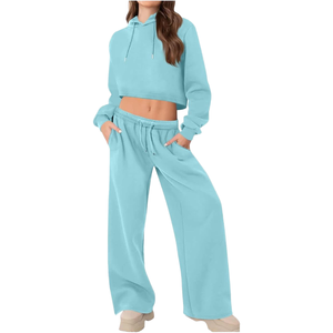 Ensemble 2 pièces pour femmes, haut de sport à manches longues d'été et bas mi-cuisse, respirant, en tricot numérique polyester/spandex, coupe régulière - Product Image 1
