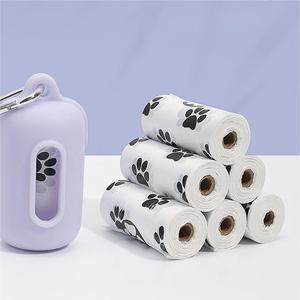 Degradable PE Pet Poop Bag Customized Color Printing Logo Smell <b>Compostable</b> Leak-Proof Eco-friendly with Dispenser - Product Image 4