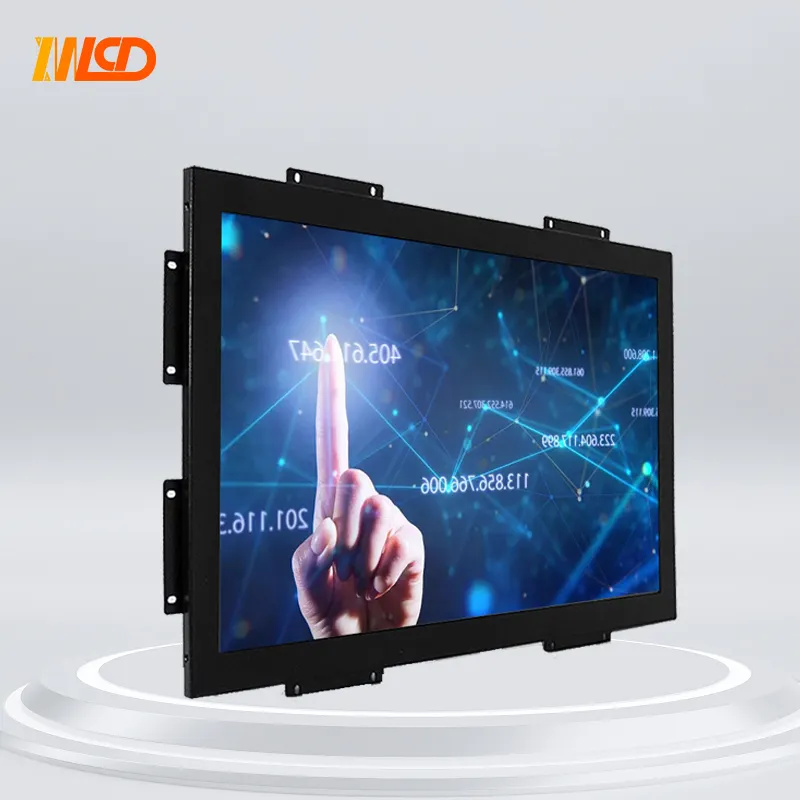 Quadro aberto capacitivo industrial do monitor do tela táctil durável 1920x1080 21.5 polegada 23.8 polegada tft FHD lcd monitor
