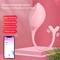APP Bluetooth Kabelloser Tragbarer Vibrator mit Fernbedienung Silikon+ABS Material IPX5 Wasserdicht für Paare und Frauen