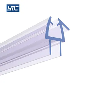 Özelleştirilmiş H şekli katlanır kauçuk cam duş kapısı sızdırmazlık bandı Anti-aging yüksek ve düşük sıcaklığa dayanıklı su geçirmez şerit
