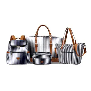 Mochila de regalo promocional Bolsa de aseo de marketing Giveaway Lady Tote bag Freebie Present Giftware 4 PCs Travel Duffel Bag Set