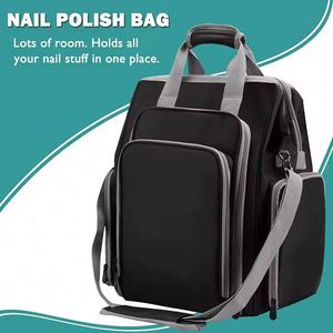 Free Sample Factory Large <b>Nail</b> <b>Polish</b> <b>Organizer</b> Storage Case <b>Nail</b> <b>Polish</b> Holder Bag Travel Carrying Case Fits All <b>Nail</b> Supplies - Product Image 2