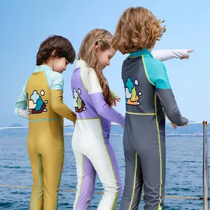 KOCOTREE ब्रांड न्यू किड्स लंबी बाजू वाली यूवी सन प्रोटेक्शन वन पीस स्विमवीयर स्विमसूट चिल्ड्रन समर पूल बीच स्विमिंग सूट