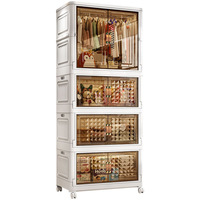 2025 en plastique pliable armoire chambre meubles en plastique enfants pliable garde-robe organisateur Portable bébé amovible placard