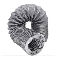 Tissu en fibre de verre ignifuge en gros pour conduits d'air, tuyau de ventilation flexible résistant à la chaleur pour les distributeurs de ventilation industrielle