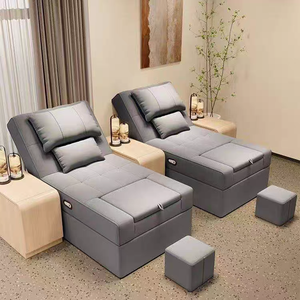 Fauteuil de pédicure pour salon de beauté personnalisé, avec fonction de massage, dossier inclinable en PU, fonction de pétrissage et drainage manuel - Product Image 3