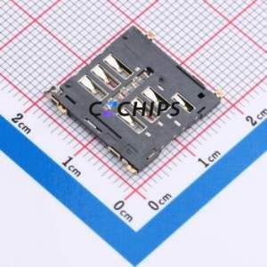 BX-SIM-1.55HJ SIM Card Connector SMD Connector Card Tray Type Micro SIM Card Card Holder 1.55mm - Product Image 2