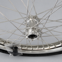Kit de roues chromées argentées de 17 pouces pour Surron Light Bee X LBX avec moyeu CNC et pneus CST Street, assemblage d'usine OEM