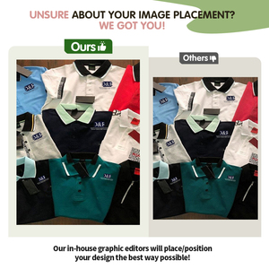 Polo de golf personnalisé pour homme, col montant, en coton, pour le fitness et les tenues décontractées professionnelles - Product Image 2