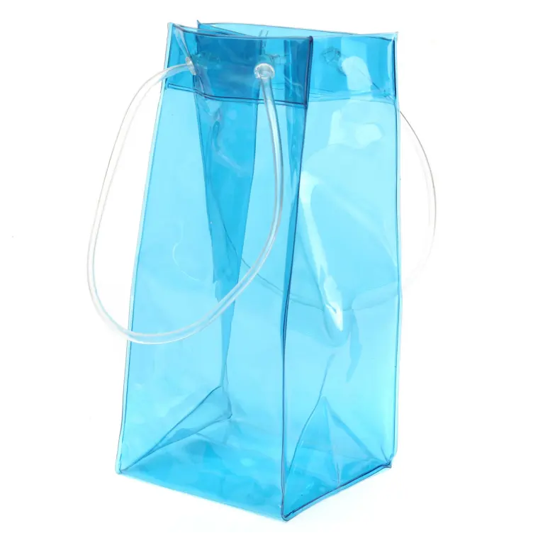 Удобные праздничные водонепроницаемые пластиковые виниловые сумки-холодильники для вина