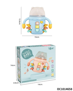 Tétines en silicone biberon jouet de dentition sensoriel pour bébé <span class=keywords><strong>hochet</strong></span> <span class=keywords><strong>1</strong></span> an éducatif pour bébé jouets 0-12 <span class=keywords><strong>mois</strong></span> avec musique légère - Product Image 6