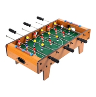 Mini Table de Football en Bois Table de Jeu Football Soccerball Sport Cadeau Intérieur Fête Enfants Jouer Jouets