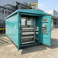 Station de transformateur extérieure compacte préfabriquée et personnalisable en acier Zhong'an Electric Industrial 12kV 630A-1250A IP40