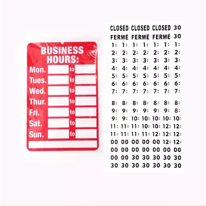 Бизнес часы открытый закрытый знак комплект офисных часов знак с присосками для двери окна магазина